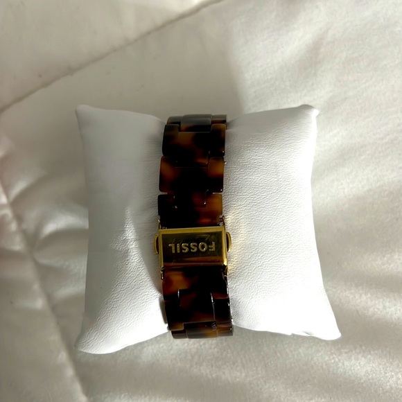 FOSSIL STELLA MULTIFUNCTION 4 DIAL TORTOISE SHELL WATCH - Picture 2 of 5